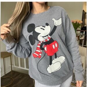 Disney’s Mickey Mouse soft grey sweater. Size large.